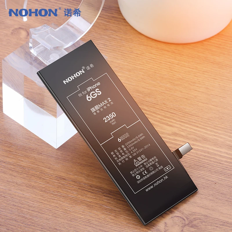 NOHON для iPhone 6S 6 5S SE X 6GS iPhone6 5GS сменный аккумулятор большой емкости литий-полимерные аккумуляторы для мобильных телефонов