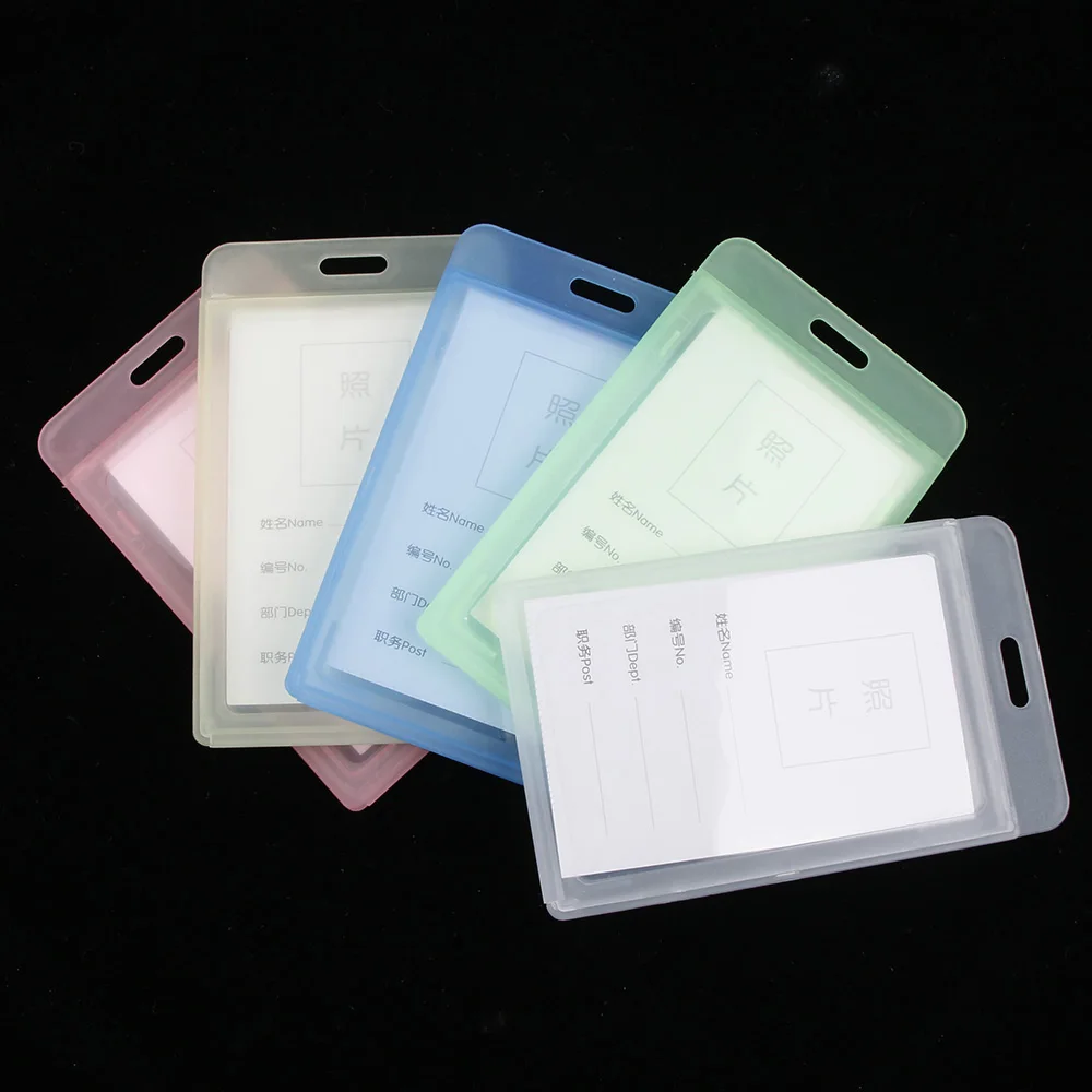 

1Pcs ID Card Badge Holder Durable Hard Plastic Employee Name Tag Holder for Access Card Free Shipping