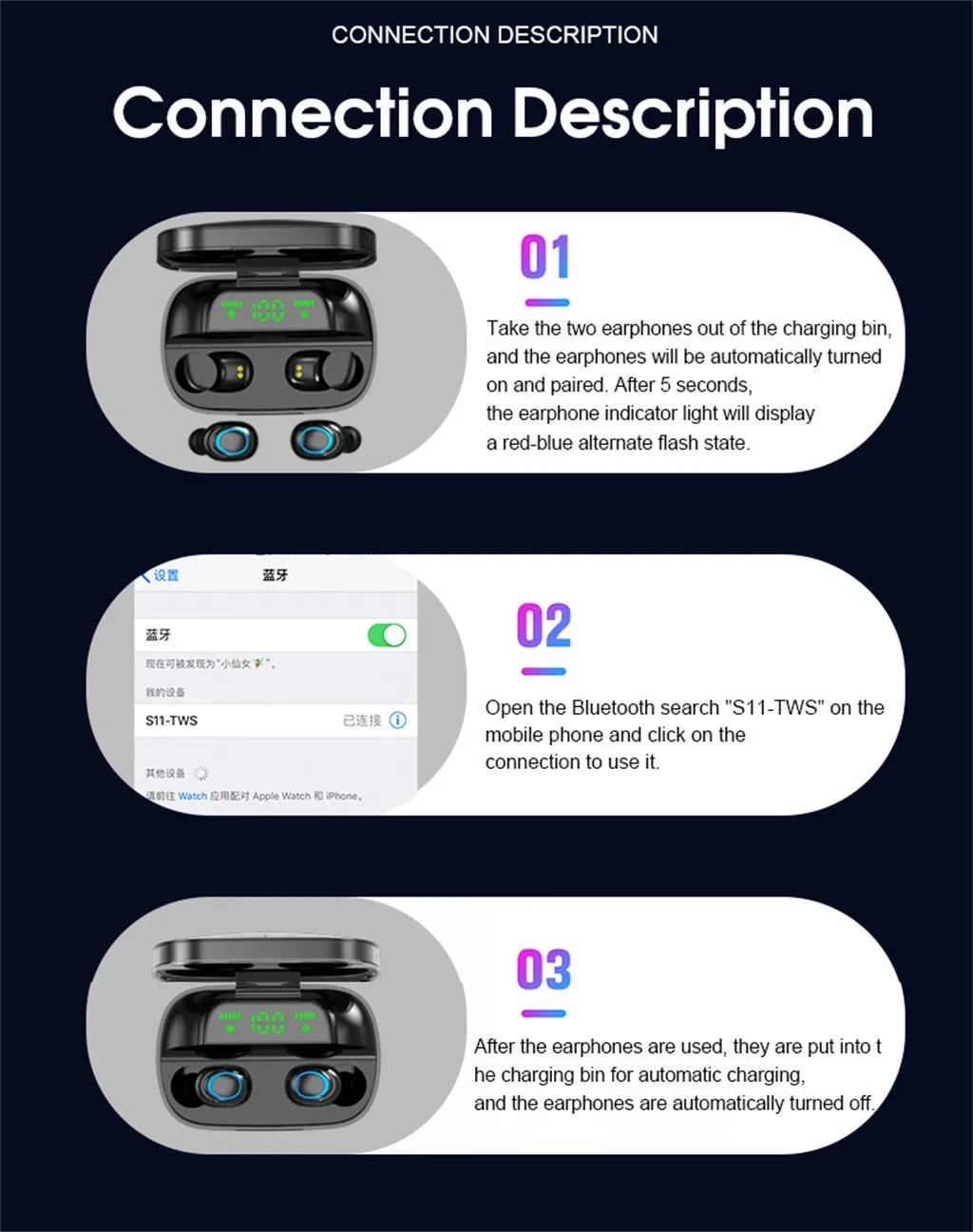 Bluetooth 5 0 Headset Wireless Earphone Mini In Ear Earbuds Stereo Headphone Sports Earphone Headsets With Microphone