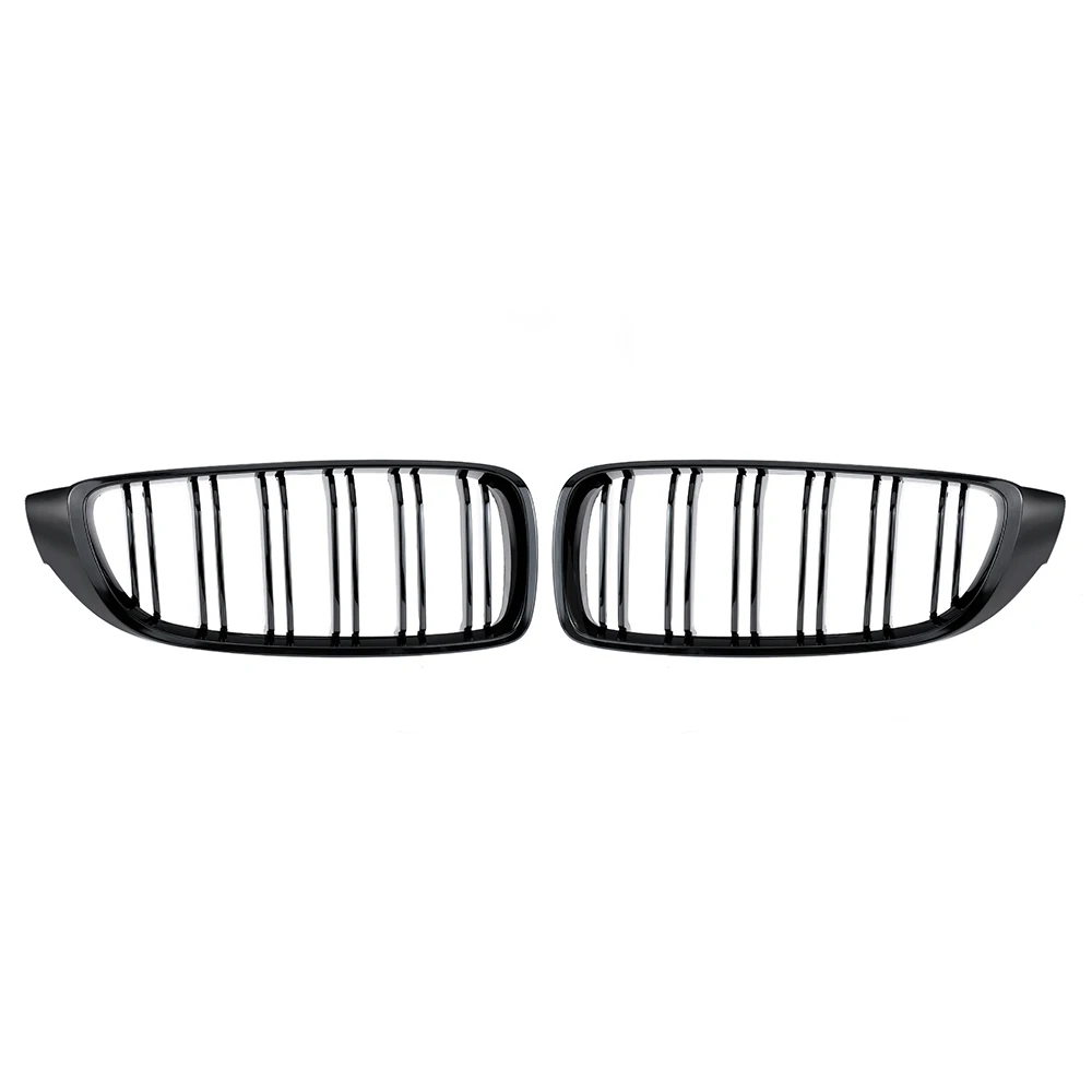 

KKMOON Replacement Gloss Black Front Kidney Grille Double Slat M4 Sport Style Grill car styling for BMW F32 F33 F36 F82