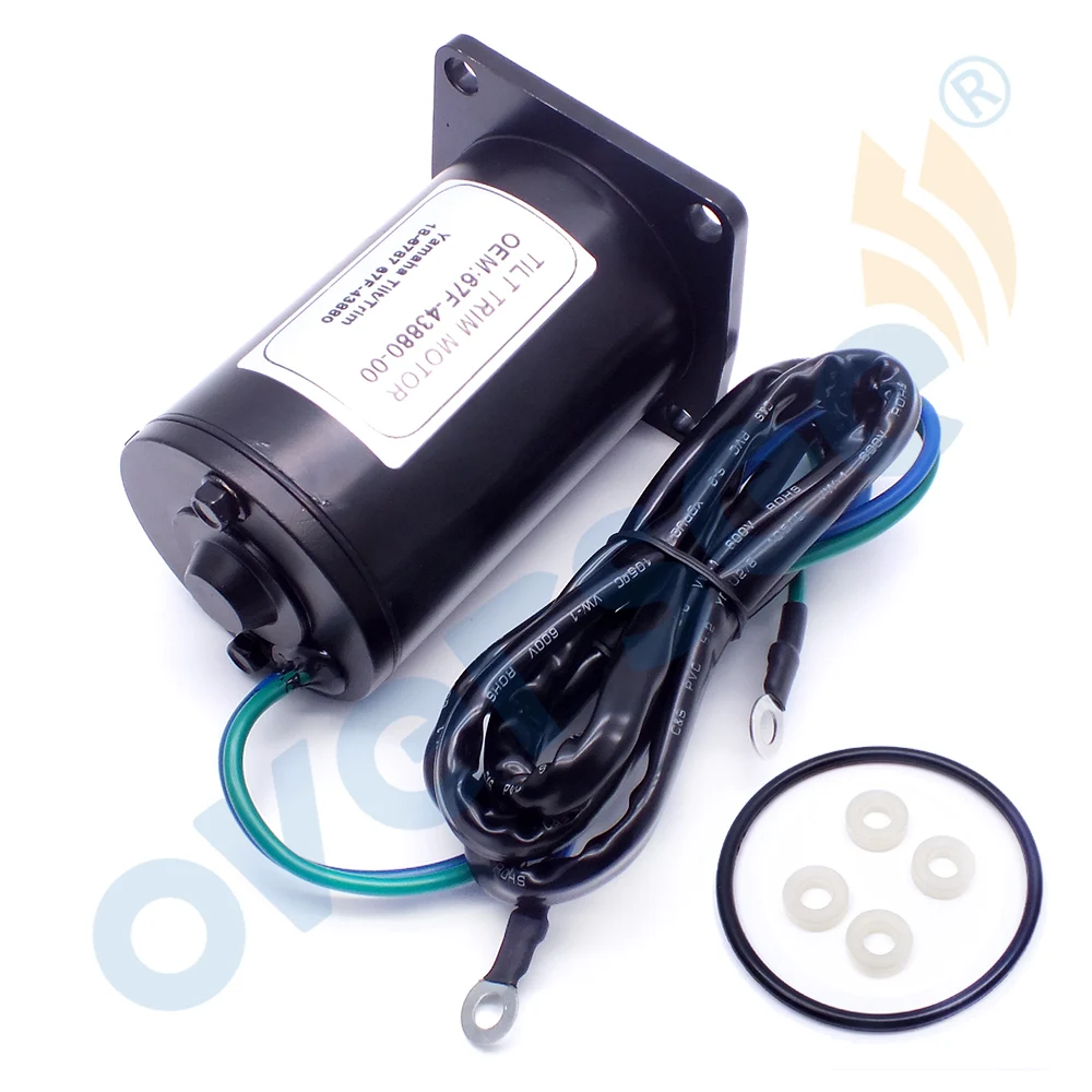 67F-43880 Tilt Trim motor For YAMAHA Outboard Motor 75 80 90 100 HP 2-Wire 12V 4Bolt Sierra 10862 ;67F-43880-00