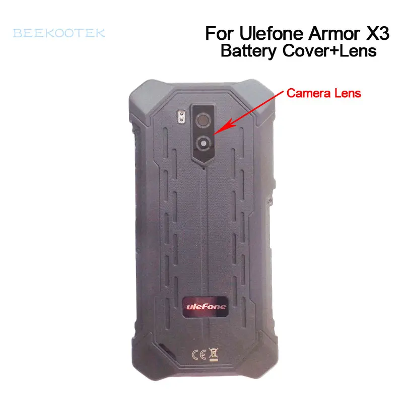 

Original Battery Cover Hard Protective Back Cover with Microphone Camera Lens Replacement Accessories For Ulefone Armor X3 Phone
