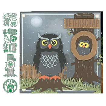 

LLove CCraft Metal cutting dies craft mold Build up Owl Scrapbook paper craft knife mould blade punch stencils dies