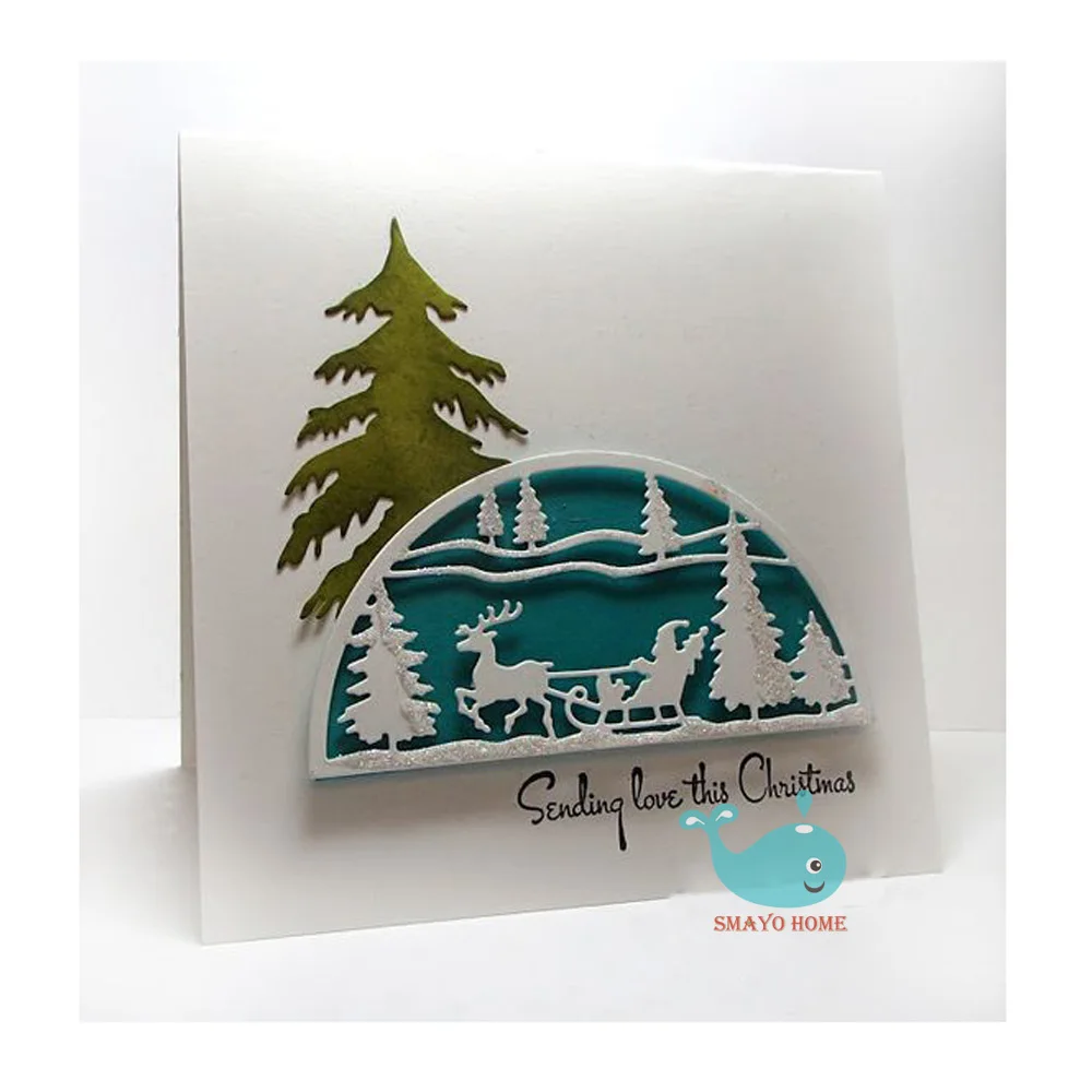 

Christmas carriage Metal Cutting Dies Frame for DIY Scrapbooking Card Album Embossing Crafts Die Cut New