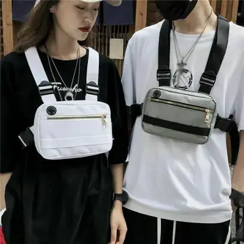 

Women Men Chest Bag Hip Hop Backpack Portable Adjustable Chest Bags For Teenage Girls Boys Fashion Travel Shoulder Bag Bagpack