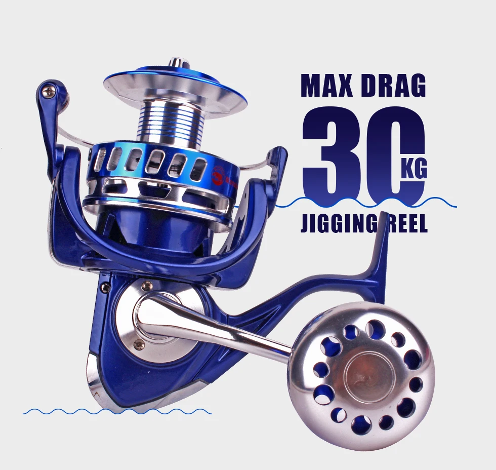 Mavllos max arraste 30kg lento jigging carretel