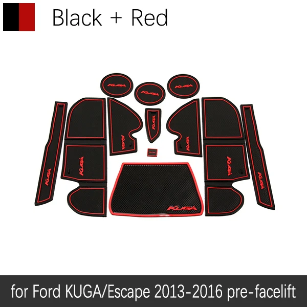 Автомобильный гаджет для Ford KUGA 2013 Ford Escape MK2, аксессуары для подтяжек лица, гелевая накладка, резиновый слот для ворот, коврик для чашки