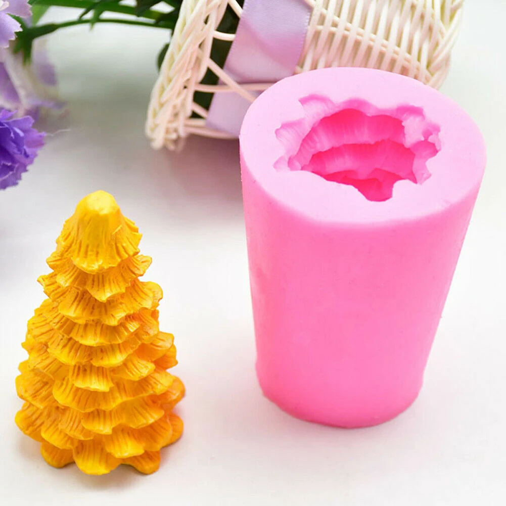 Большая DIY 3D Рождественская елка украшения Силиконовые свечи формы ручной работы смолы глины ремесла формы украшения инструменты поставщик