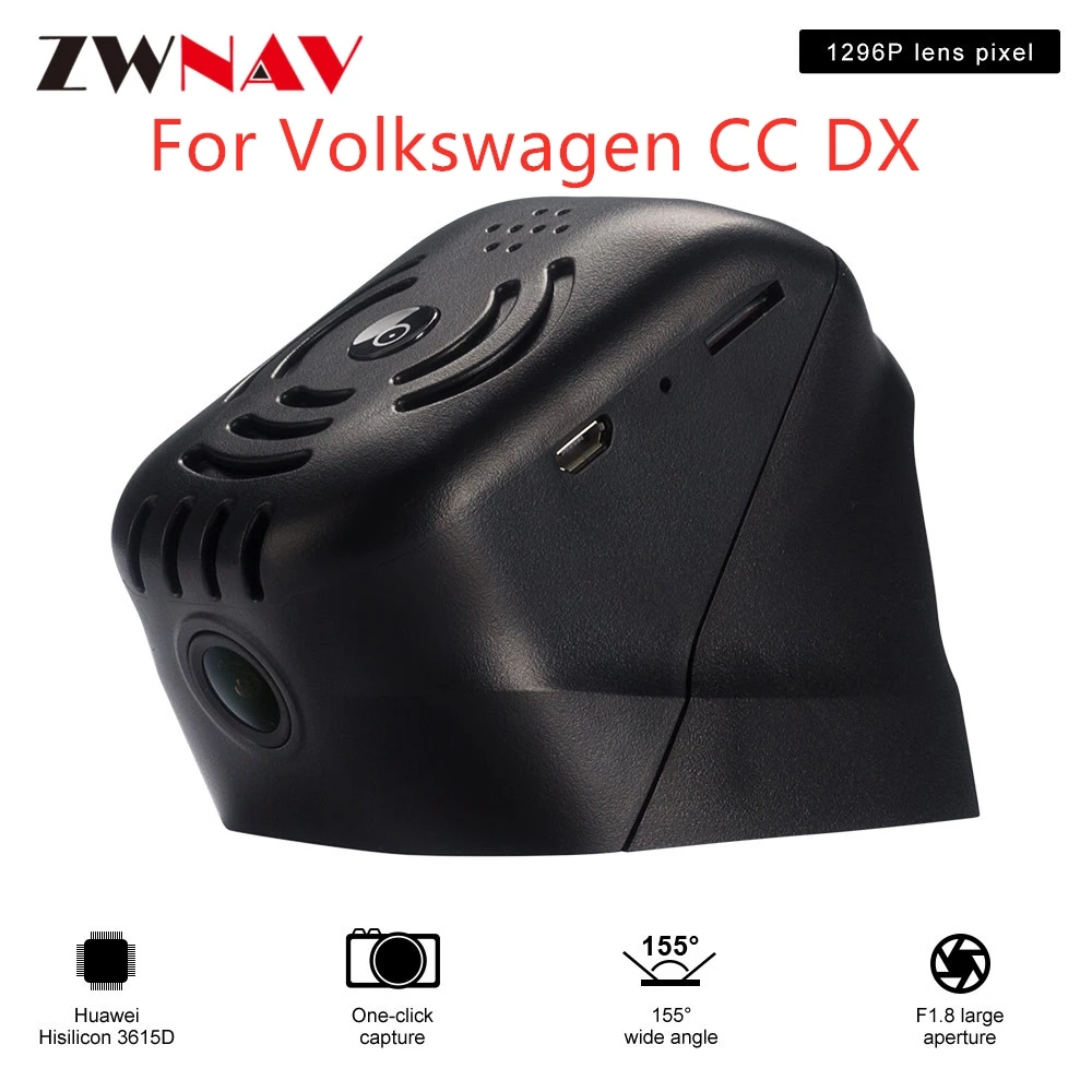Скрытый HD рекордер для вождения, предназначенный для Volkswagen CC DX DVR Dash cam Автомобильная фронтальная камера WIfi
