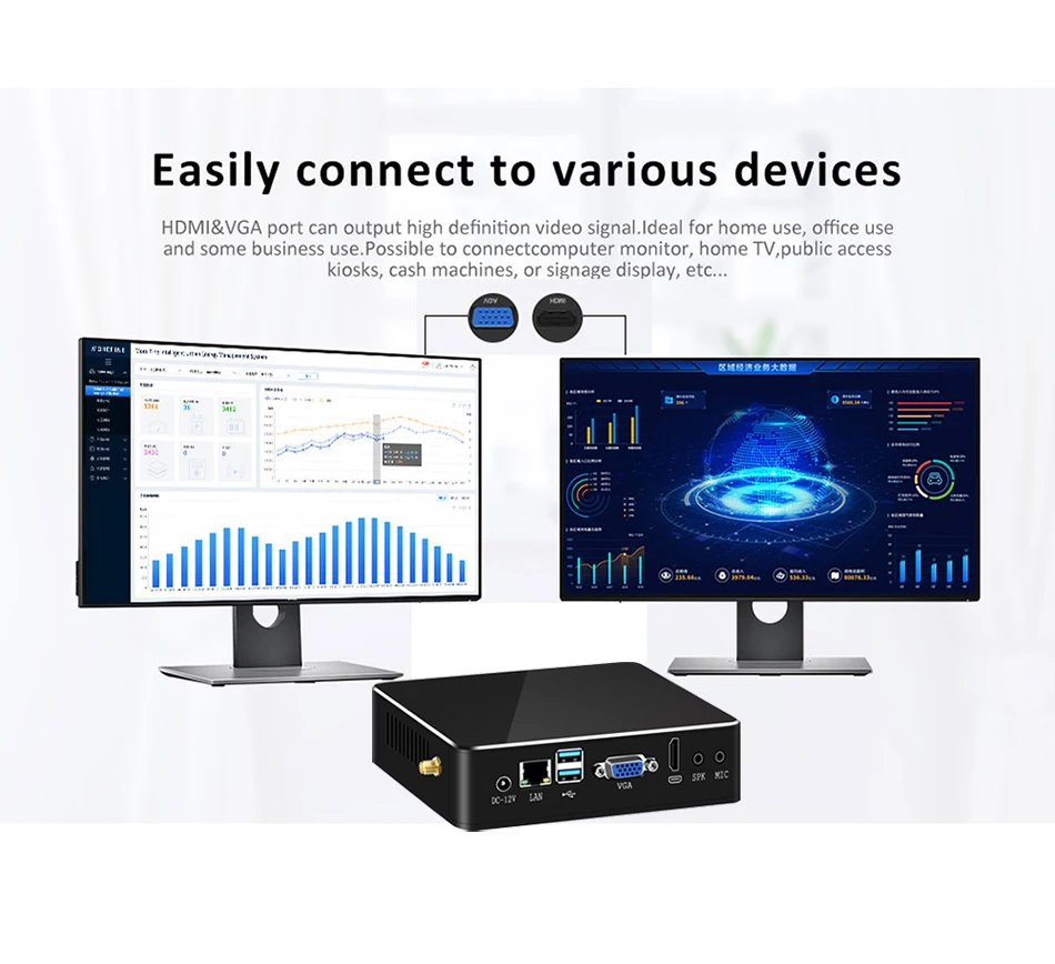 Кулер для ПК Intel Core i7 6567U 7500U i3 7100U i5 7200U 4K HD Graphics 620 HDMI WiFi|mini pc windows 10|mini windowspc |