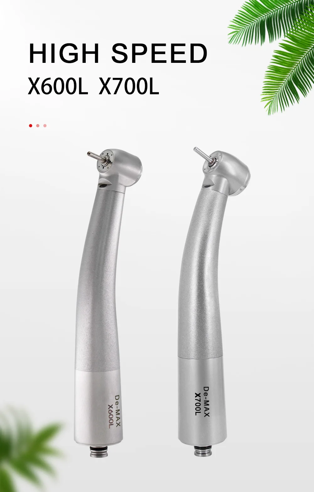 ASIN De-MAX X600L X700L type Dental Optic LED High Speed Surgical Optical Handpiece with generator tool
