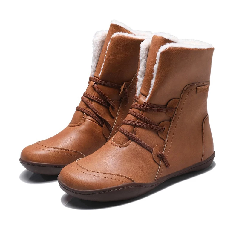 Mejor precio Las nuevas mujeres botas de invierno botas bota de nieve tobillera caliente de botas de mujer plataforma plana tamaño 35-43 kjQlMbRQV30