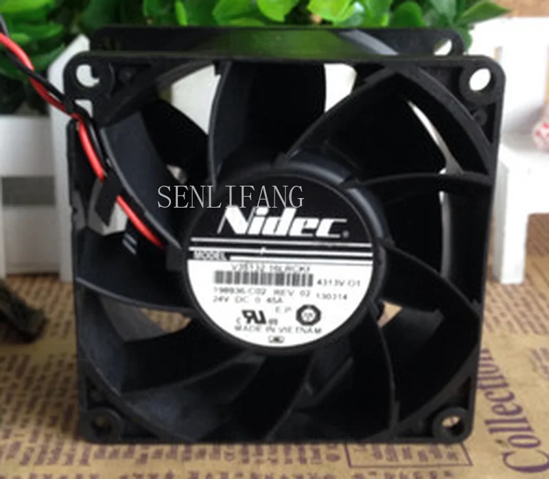 

Free shipping Original V35132-16LRCKF DC24V 0.45A 8038 2 line AB inverter fan