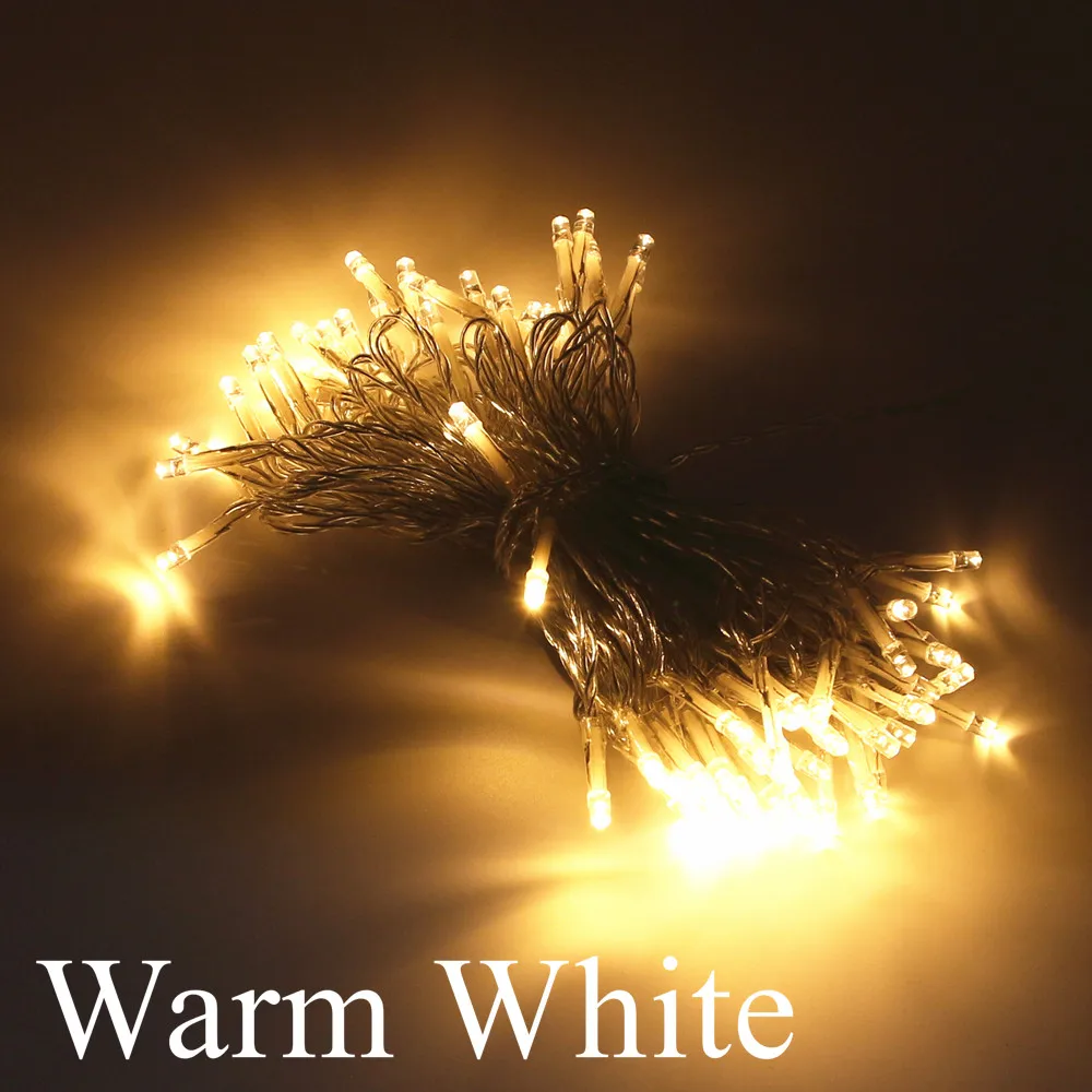 10/20 Вт, 30 Вт/40/50/100 светодиодный s гирляндой Батарея работает гирлянда светодиодная Водонепроницаемая огни на Рождество для отдыха и вечеринок Свадебный декор D40 - Испускаемый цвет: Тёплый белый