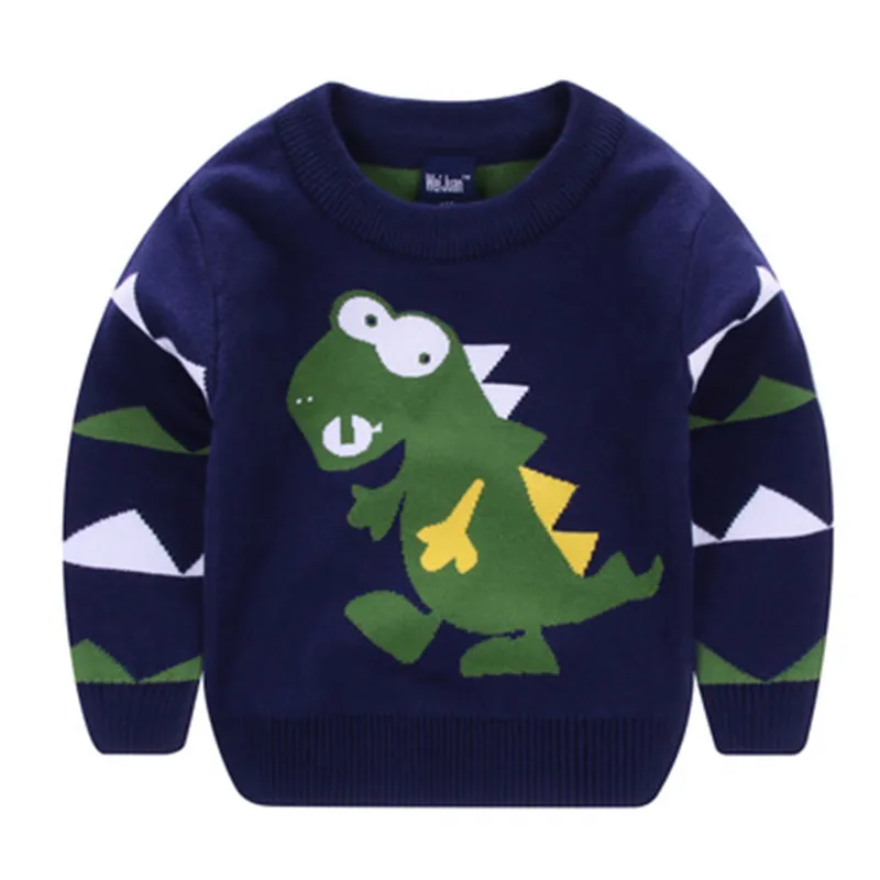 Cartoon Dinosaur Baby Boys Sweater Casual Cotton Long sleeve Children Clothes Fashion New O Neck Kids Sweater Tops