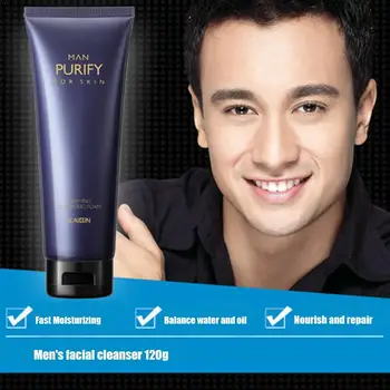 

120g Men's Cleansing Renewing Cleanser Remove Moisturizing Whitening Care Cleanser Face Oil Control Skin Acne E7V6