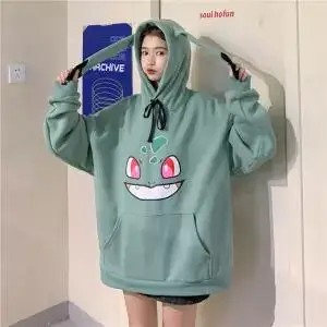 3 Amine Покемон толстовки женские хип-хоп толстовка для девочек Harajuku с длинным рукавом японские худи уличная одежда милый мультфильм Толстовка для мужчин и женщин s - Цвет: 3