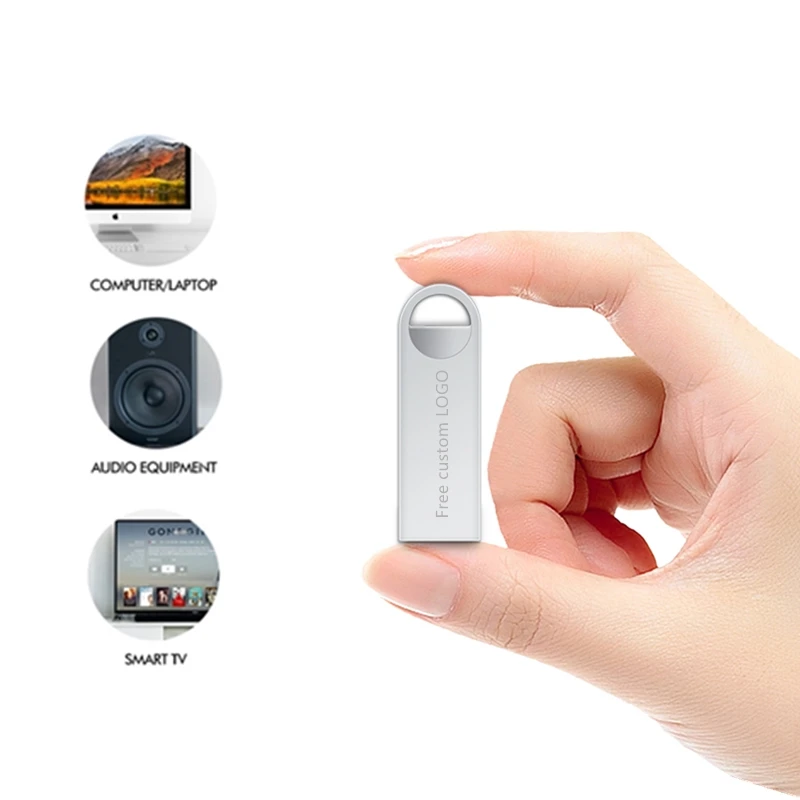 Мини Usb флеш-накопитель 32 Гб 128 Гб металлический Usb 2,0 браслет диск 8 ГБ флеш-накопитель 16 Гб Флешка 64 Гб бесплатный логотип на заказ