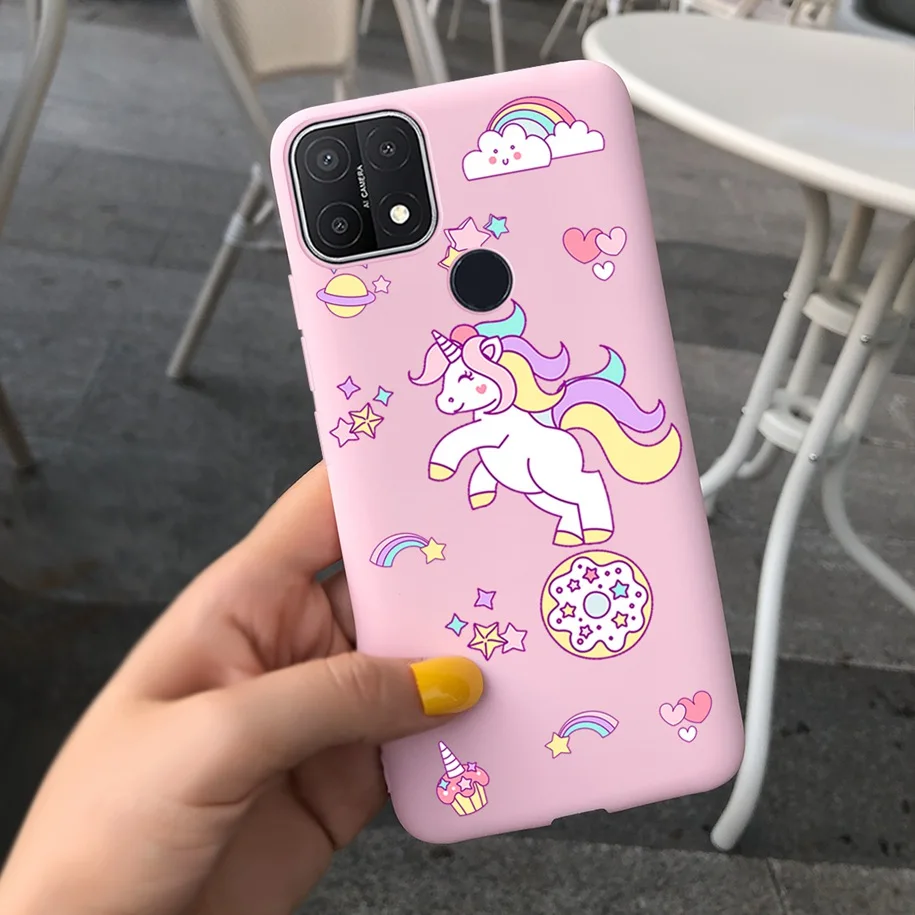 cases for oppo For Oppo A15 Case Oppo A15s Cover 6.52" Silicone Cute Daisy Sunflower Soft Back Cover For OppoA15 CPH2185 A 15 A 15s Phone Cases casing oppo