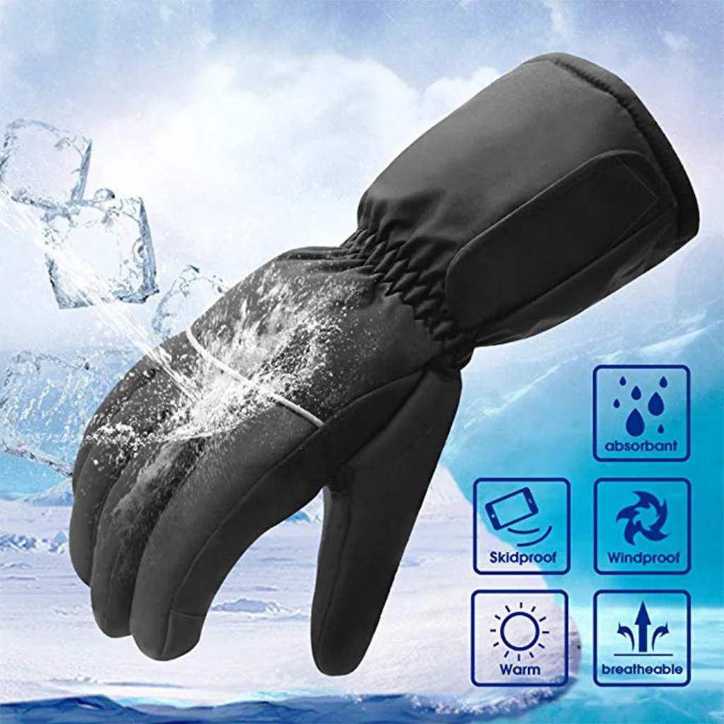 Унисекс перчатки с подогревом спортивные перчатки Теплые ручной грелки для зимы на открытом воздухе Кемпинг Туризм чехол батареи