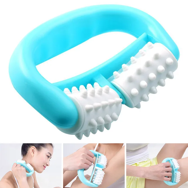 Manual Body Massager Roller Handheld Pain Relief Cellulite Massage Tool for Neck Head Foot Hand Leg