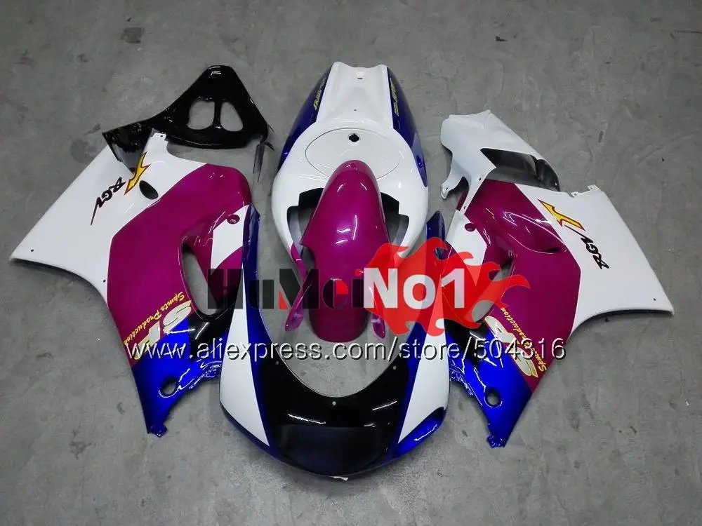 Корпус для SUZUKI RGV250 SAPC VJ22 RGV-250 VJ21 41MC. 68 всю 22 RGV 250 1992 1993 1994 1995 1996 92 93 94 95 96 белые, красные обтекатели - Цвет: No. 13