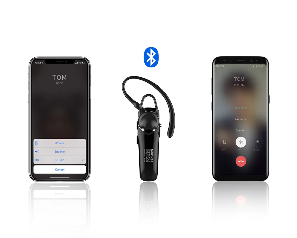 Bee Bluetooth наушник беспроводная гарнитура hands-free мини наушники гарнитура наушники с CVC6.0 микрофоном для iPhone xiaomi Android