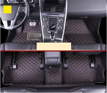 

leather car floor mats for volvo v40 2012 2013 2014 2015 2016 2017 2018 2019 carpet accessories interior cross country