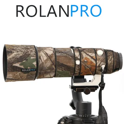 Камуфляжный водонепроницаемый нейлоновый чехол ROLANPRO для Объектива Sony FE 200 600