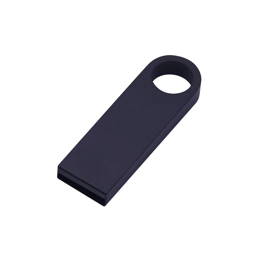 Black USB 2.0 Металлический флеш-накопитель USB 2,0, 4 ГБ, 8 ГБ, флешка, 16 ГБ, 32 ГБ, карта памяти, бесплатный логотип, реальная емкость,, 50 шт./лот, фотография - Цвет: Black USB 2.0