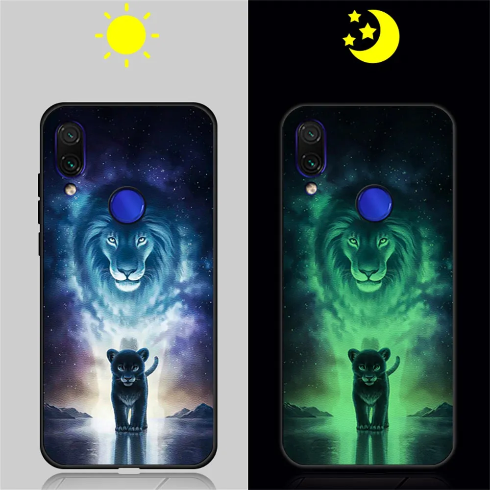 Светящийся чехол для Xiaomi redmi note 7 Чехол из искусственной кожи Xiomi pro 6 3 дюймов |