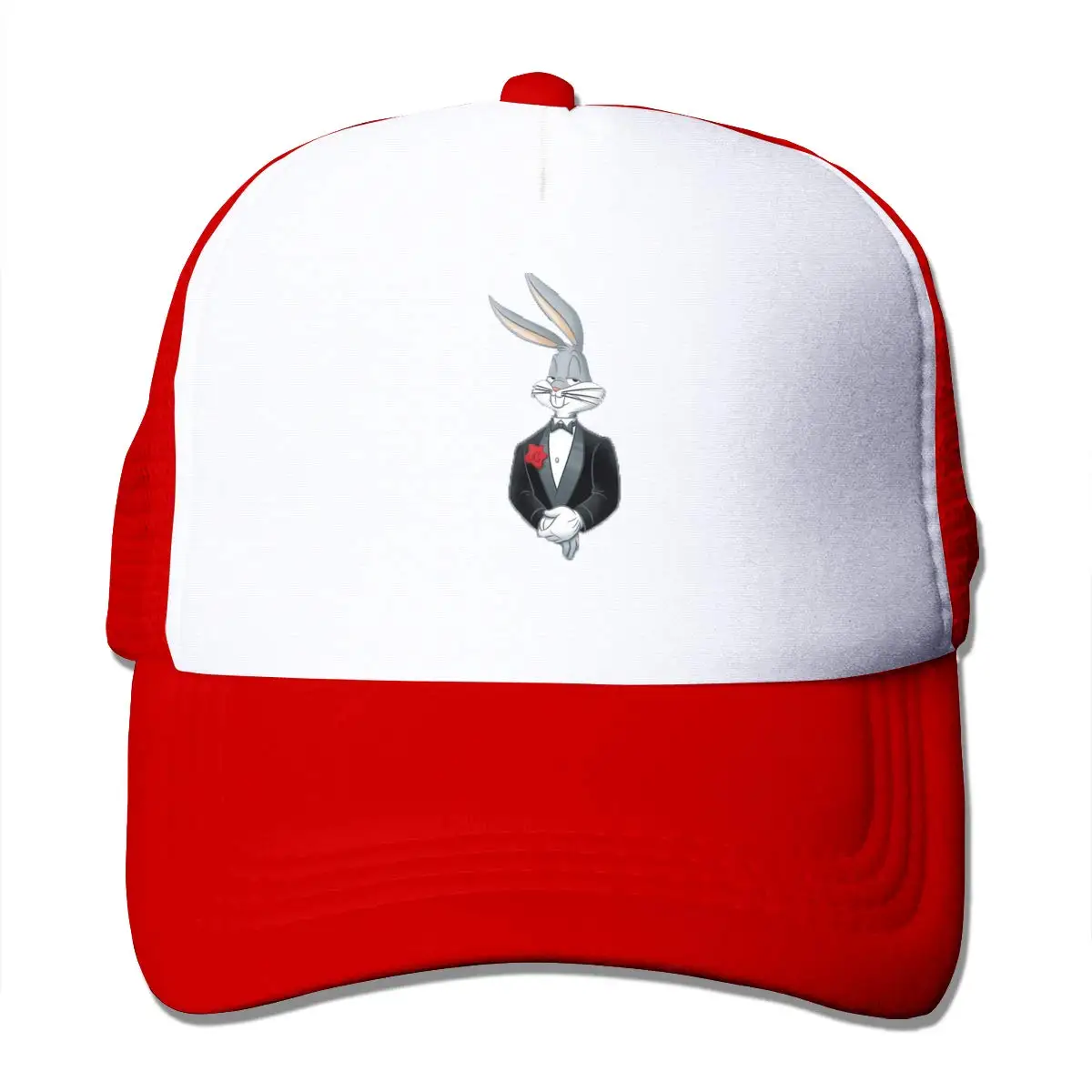 Bugs Bunny, Мужская кепка, джинсовая, хлопковая, регулируемая, на заказ, забавная, рыбацкий козырек, пепельная сетка, Кепка водителя грузовика