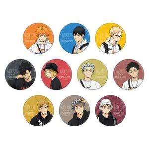 Haikyuu!! TO THE TOP Anime badge Kita Shinsuke Atsumu Miya Rintarou Suna  Aran Ojiro Haikyu Glass Cabochon Keychain