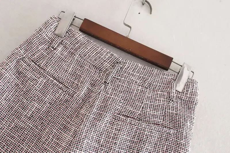 Women Tweed Mini Shorts Elegant Button High Waist Shorts Autumn Winter Ladies Office Short Pants Casual Bottoms Women