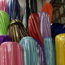 Блестящая лазерная ткань для дома DIY Швейные аксессуары ткань Переливающаяся красочная стрейч одежда костюмы ткани