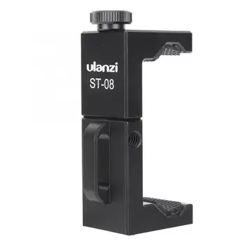 

Ulanzi ST-08 Microphone Metal Mobile Phone Clip Cold Shoes Smartphone Holder for Wireless Go Live Photography Holder