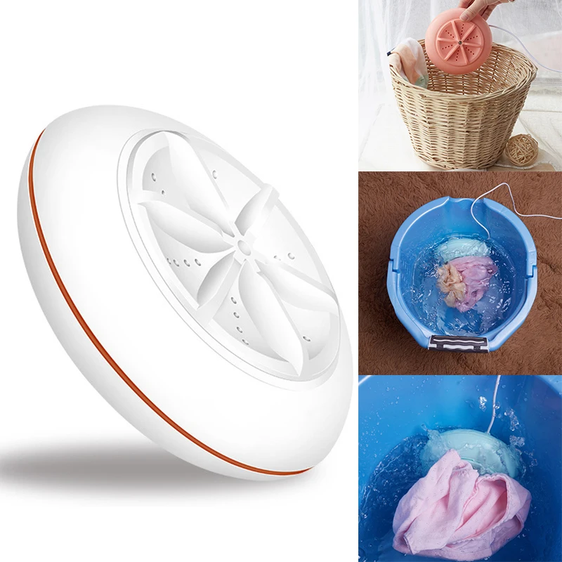 Portable Washing Machine Home Travel Ultrasonic Laundry Garments Cleaner Bathroom BJStore