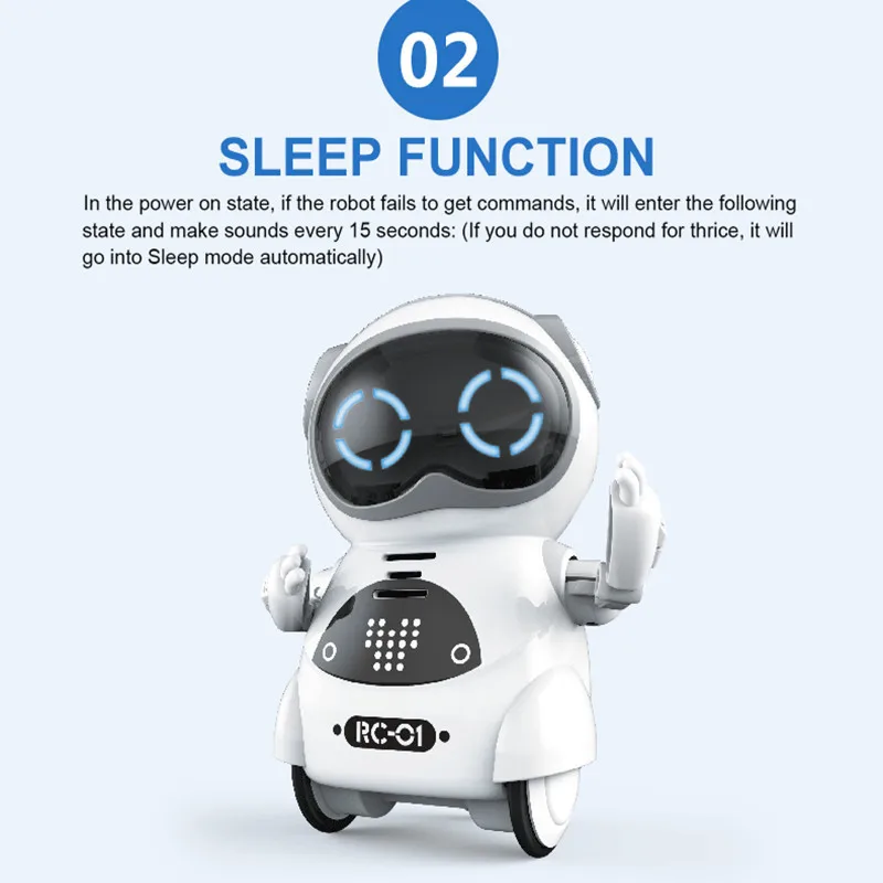 

Early Childhood Educational Interactive Story Robot Electric CHILDREN'S Toy Mini Pocket Robot Multi-functional