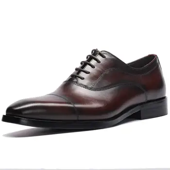 

Mens formal shoes leather oxford shoes for men dressing wedding men's brogues office shoes lace up male zapatos de hombre