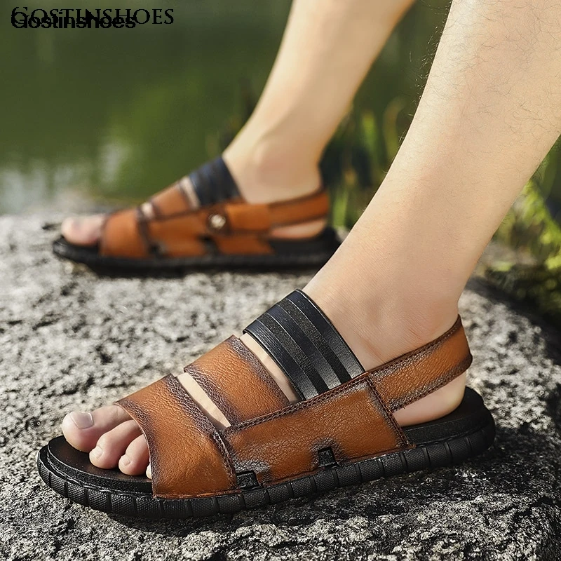 Chappal/мужские сандалии летняя модная повседневная обувь с открытым носком Sandalias