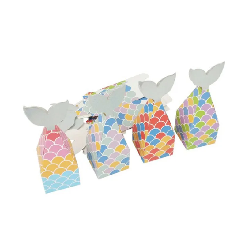 

New arrival Mermaid Party Chocolate Box Multicolor Gift Box for Kids Wedding Party Gift decorations