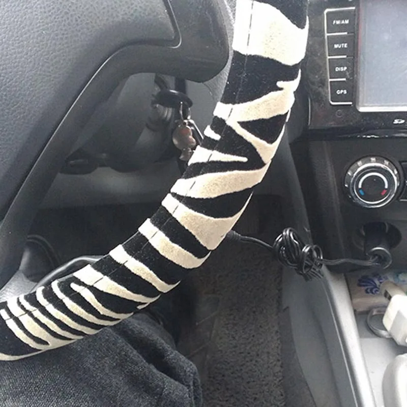 Новое поступление модный Zebra Электрический нагревательный чехол на руль зимний чехол на руль с подогревом чехол на руль