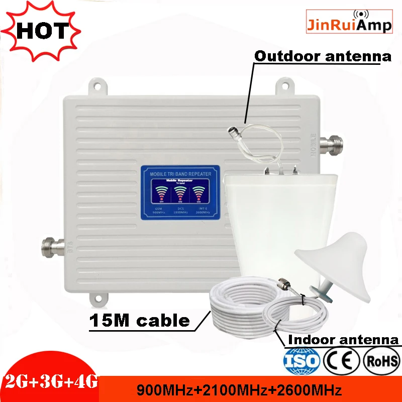 

2G 3G 4G 900 2100 2600 GSM WCDMA LTE 2600 Cellular Signal Booster GSM repeater 3G 4G LTE 2600 Repeater Cell Phone Booster