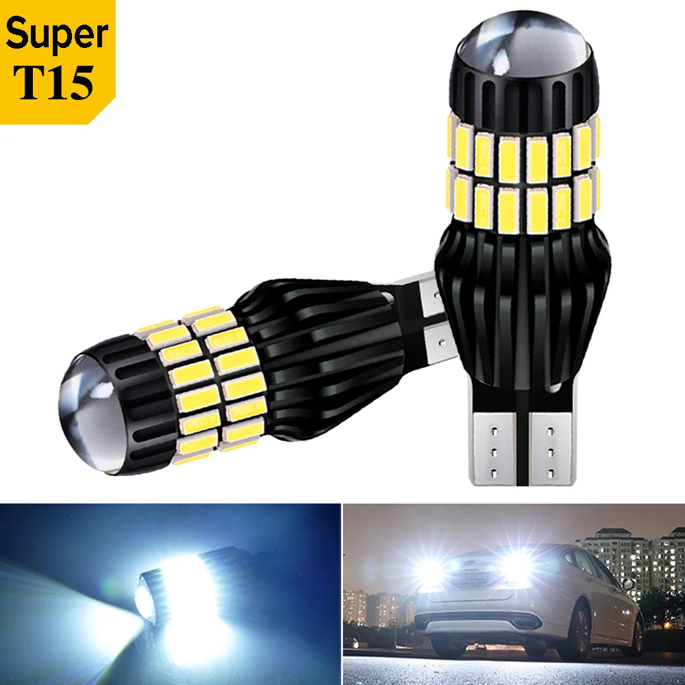 2x 2000LM W16W T15 LED 921 Car Back Up Light Bulb 6000K White Reverse Lamp For Kia Rio K2 K3 3 4 2017 2018 2019 Sportage Volvo |