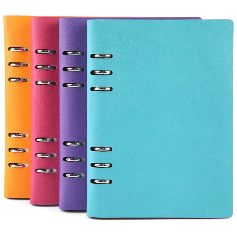 Creative Stationery A5 Notebook Soft Leather Customization Removable Binder Office Supplies Diary Korean Stationery