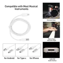 

Aux Audio for Lightning to B Male Jack Connector Earphone Headphone OTG Adapter Line Connector Data Line for Apple Andriod Plug