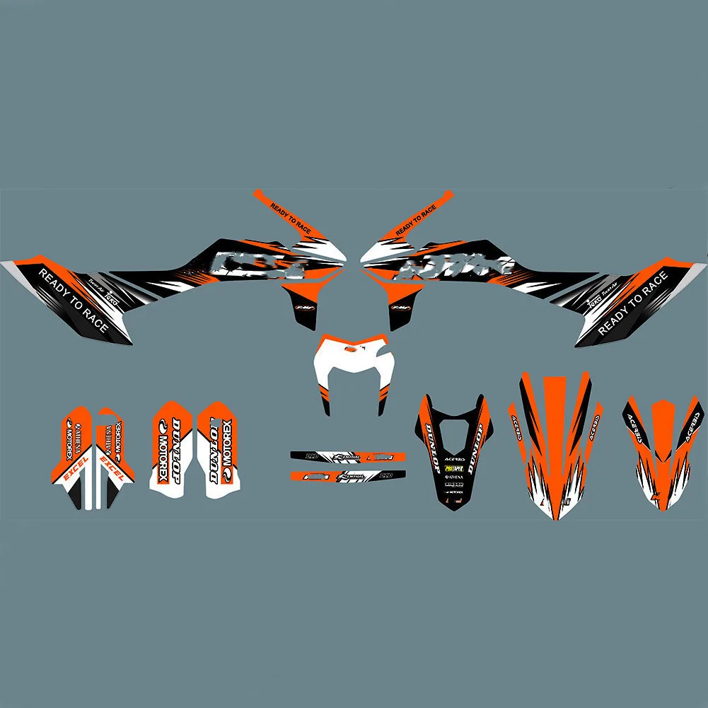 Полный набор Графика комплекты наклеек бесплатные индивидуальные номера имена