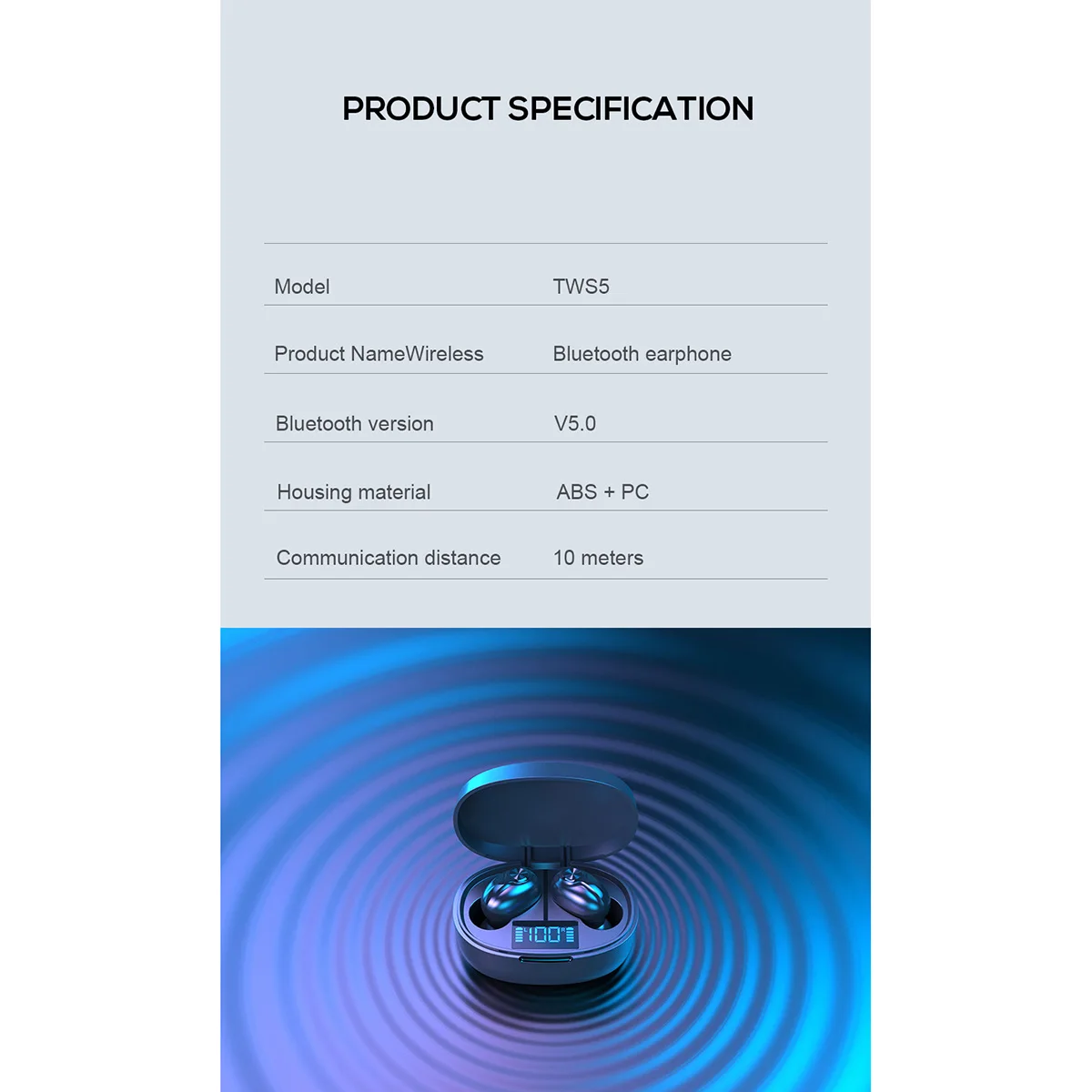 TWS Bluetooth 5 0 Headset Wireless Earbuds In Ear LED Display Fingerprint Touch Hifi Stereo Sport Earphone With Microphone