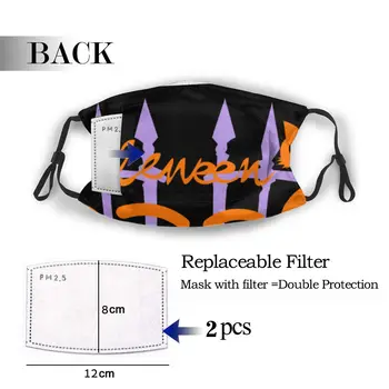 

protective mask with filter Happy Halloween BOO Pumpkin Black Cat Ghost anti dust PM2.5 reuse adult teen child girl