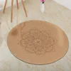 Yoga Mat Little Round Cork Rubber 60x60cmx3mm Non Slip Yoga Cushion Meditation Cushion Pad Pilates Pad for Home Outdoor YS-BUY 2